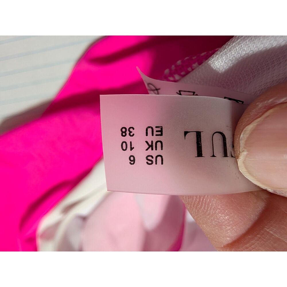 NWT Hot Pink Swim Skort Set Size 6 Sporty Two Piece Tropical Vacation Cruise - Picture 7 of 13